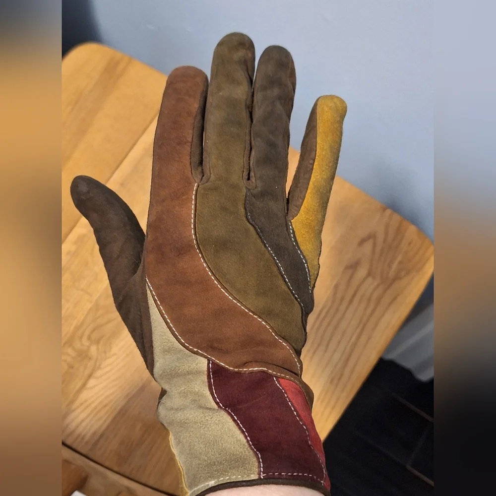 RENEE'S New York | Multi-Colored Suede Gloves